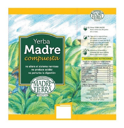 Yerba Madre Compuesta 500g - Yerba Mate Madre Tierra 1