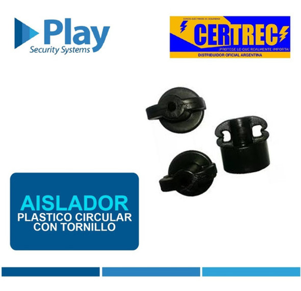 Aislador Plástico Circular X 40 Unid. Cerco Eléctrico 1