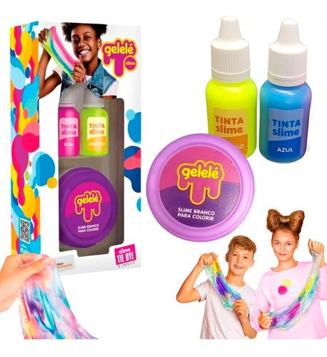 Slime Gelelé Tie Dye Single Gelelé 3 Peças - Promoção - Doce 0
