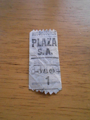 Boleto Capicüa Antiguo Colectivo Plaza S.a. - (1 Boleto) 1