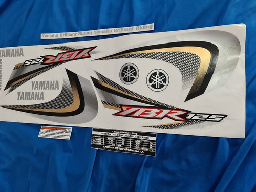 Kit Calcos Yamaha Ybr 125 Ed Moto Roja Completo Envios !! 0