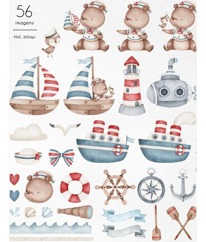 Kit Imagenes Png Cliparts Marineros Barco Marinera Ni86 1