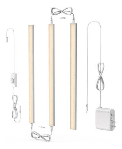 Luz Gabinete Blanco Cálido Atenuable 3.6mts 3 Unidades 0