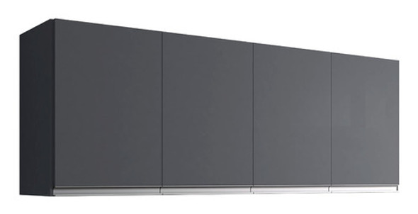 Armário Aéreo 4 Portas 1,60cm Andréia Cinza 0