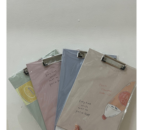 Kit Com 4 Prancheta De Papelao A4 Decorada 23x31,5cm 1