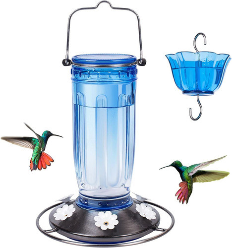 Bebedero Para Colibri Botella De Vidrio + Foso De Hormigas A 0