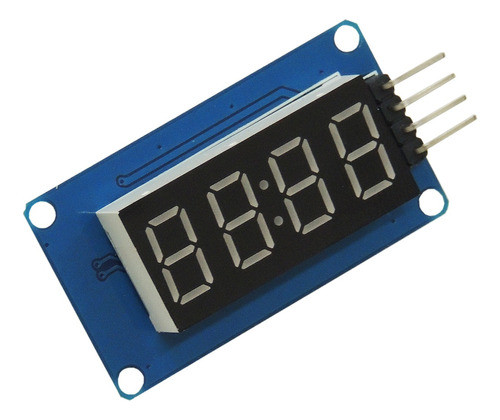 2x Módulo Display Tm1637 7 Segmentos 4 Dígitos 1