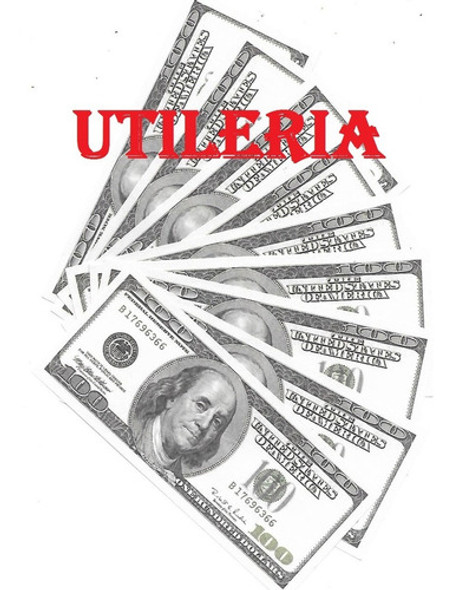 Lote 10 Billetes Dolares Fantasia Utileria 1
