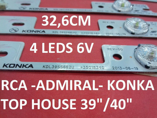 Tira De Led 39 Konka Rca Kdl39ss662u *35018340  Nuevas Kitx6 Rca L40t20smart 1