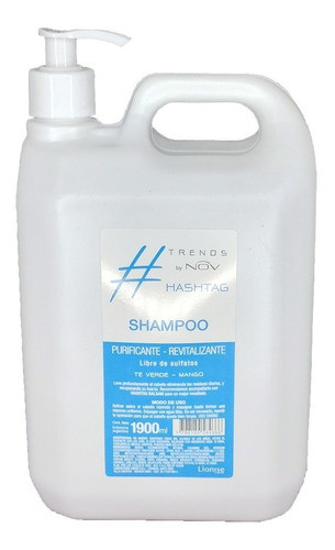 Shampoo Hashtag Te Verde - Mango Revitalizante 1900ml 1