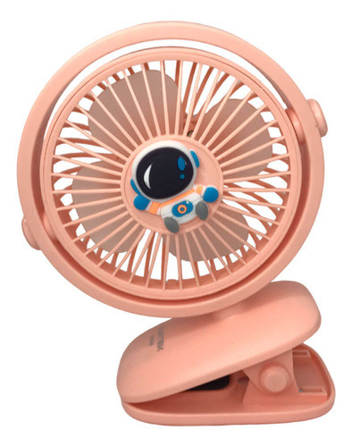 Mini Ventilador Portátil Presilha Rosa 1