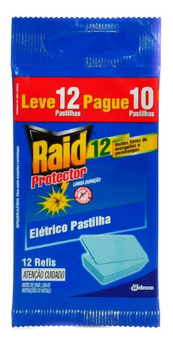 Kit 10 Repelente Pastilha Raid Conte 12 Refis 1