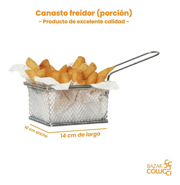 Canasto Para Frituras Porción, Glassgo 1 Canasto Para Frituras Porción, Glassgo 1