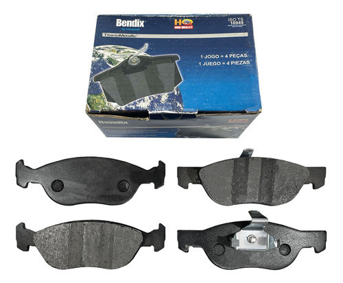 Pastillas Freno Bendix Fiat Marea 1.6 Delantera 1996-2001 0