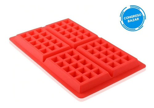 Molde De Silicona Waffles Hot Cake 28x18 Cm Repostería 0