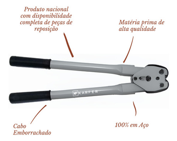 Alicate Aparelho Selador Para Fita De Arquear Pet Pp 16mm 1