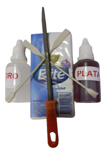 Probar Oro Y Plata + Lima + Instruciones + Pañuelos + Wasat 1