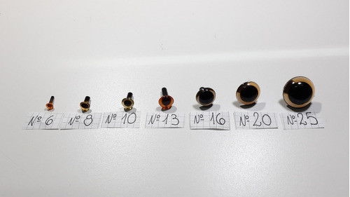 100 Ojos De Seguridad N10 Para Amigurumis Crochet Con Traba 1