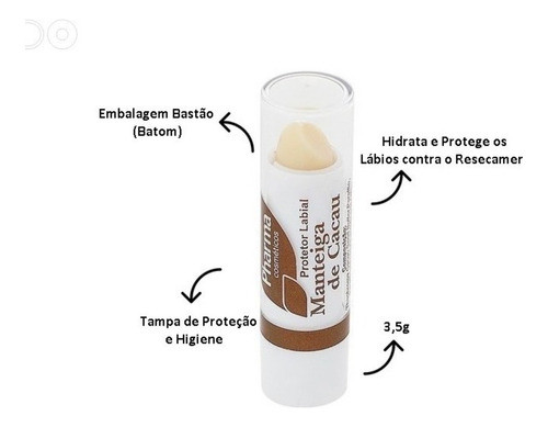 Manteiga De Cacau Para Lábios Caixa Com 250 Unid Atacado 1