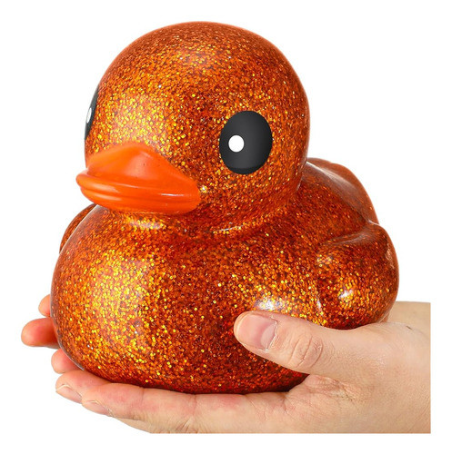 6.89 Pulgadas Giant Glitter Rubber Duck Big Solid Glitter Ru 0