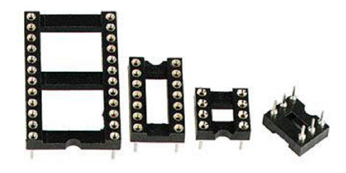 Zocalo 2x10 Pin Torneado 0.3    Pack X 5 Zocalos 0