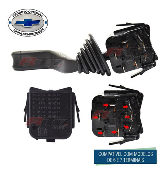 Chave Seta Corsa Astra Vectra Meriva Montana Original 7pinos 1