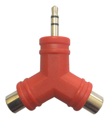 Adaptador Y 2 Jack Rca 1 Jack Miniplug 3.5 Mm St-494 1