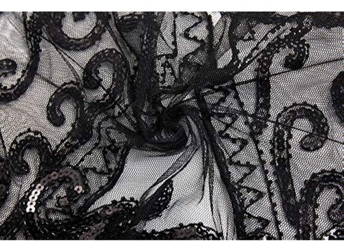 Babeyond 1920s Chal Envuelve Abalorio Noche Cape Novia Chal 1