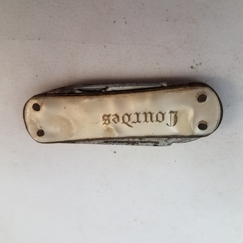 Antigua Navaja Cortaplumas Nacar Lourdes 0