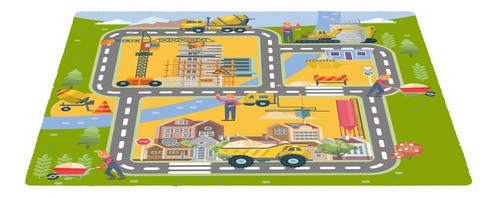 Tapete Bebê Interativo Educativo Construção 1,40x2,00 0