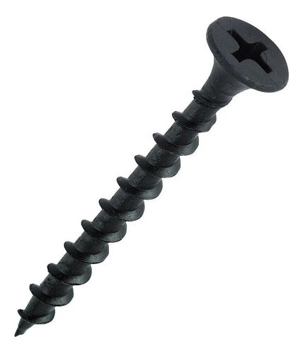 Tornillo Punta Aguja Madera 6x1.1/4 Negros (3.5x32mm) X500un 0
