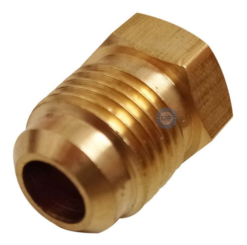 Tapón Macho De Bronce 3/8 Flare Para Cañería Refrigeración 0