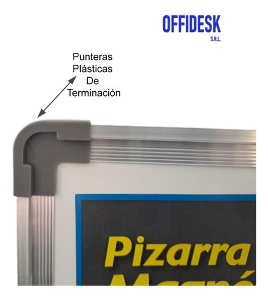 Pizarra Bca Onix 60x90 Magnetica C/bandeja Y Elem Fijacion 1