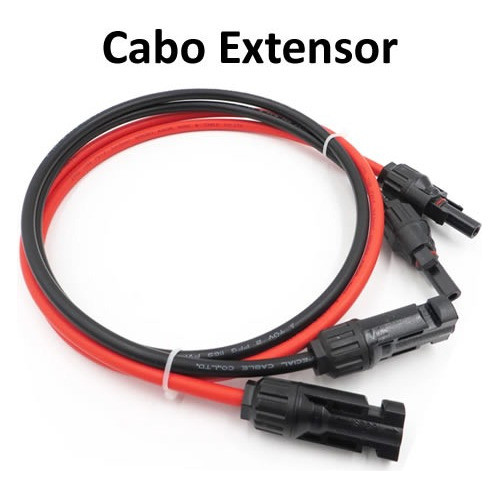 Cabo Fotovoltaico 6mm Solar 20m Pt + 20m Vm - Extensor 1