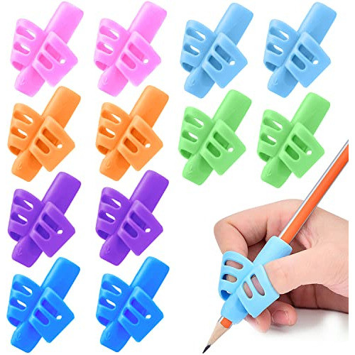 12x Adaptador Lapiz Grip Correccion De Escritura 0