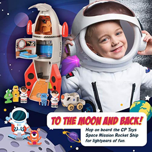 Cohete Misión Espacial Cp Toys, Juego De 7 Piezas, 1