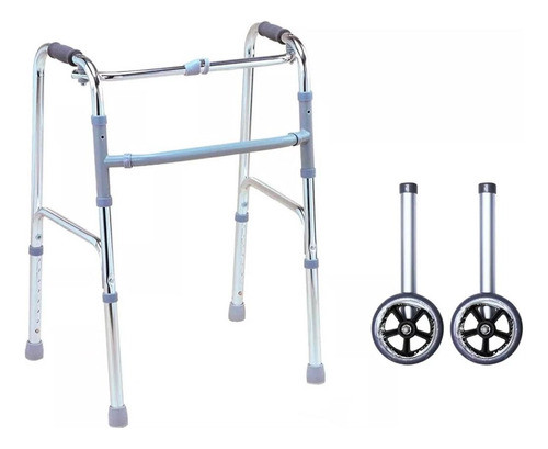Andador Aluminio Super Compacto C/ruedas Reforzado 0