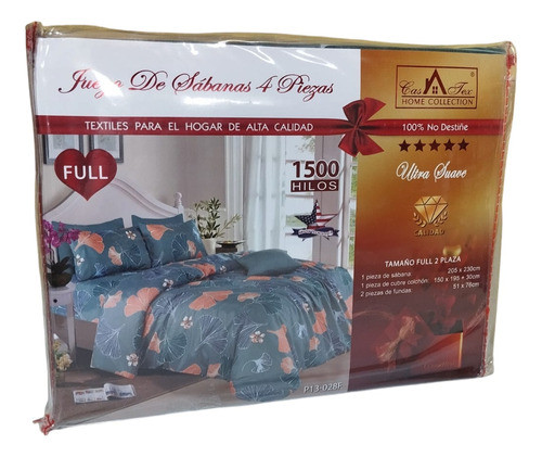Juego De Sábanas Casatex Home Collection Full 2 Plazas 1