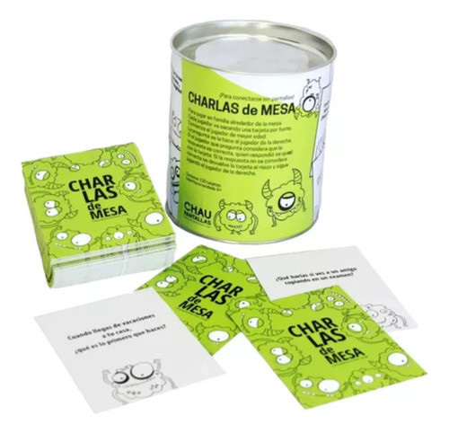 Juego Mesa Charlas De Mesa Chau Pantallas En Lata 0