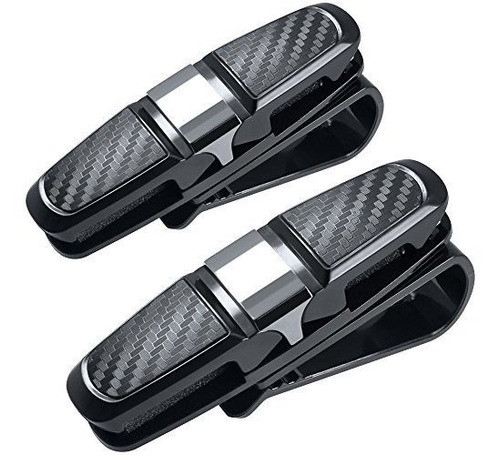 Paquete De 2 Soportes De Lentes Para Visera De Auto 0