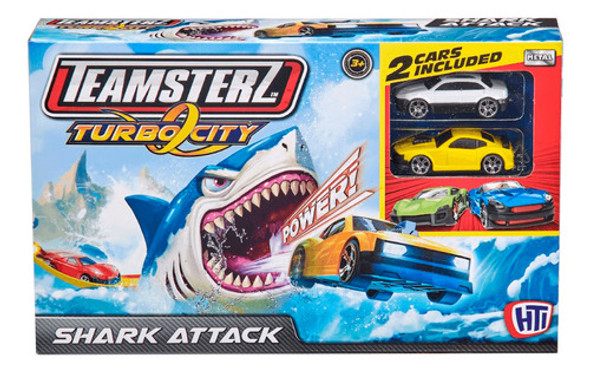 Teamsterz Pista Chica Ataque De Tiburones 2 Vehículos 1