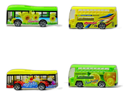 Buses Set X4 Escala 1:87 Ideal Para Maqueta + Envío Gratis 0
