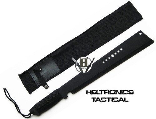 Machete Mango Entrelazado Pavonado Recto Con Vaina Reforzada 0