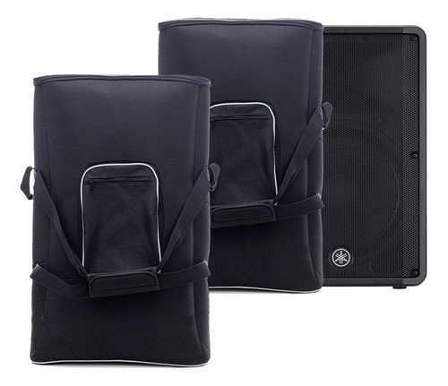 Par De Case Bolsa Para Caixa Som Yamaha Dbr15 Espumada Prime 0