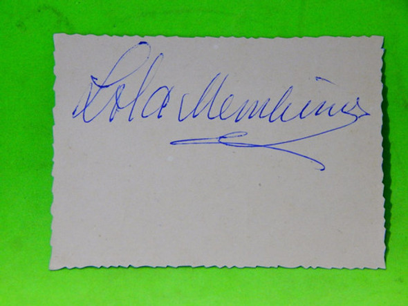 Lola Membrives - Autografo - Original 1