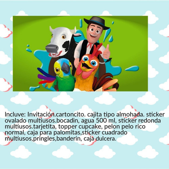Kit Imprimible Candy Bar La Granja Zenon Editable 1