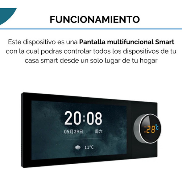 Panel De Control Hogar Smart 6,4   | Hub Zigbee | Tuya Smart 1