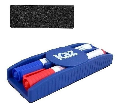 Apagador Para Quadro Branco Magnético  Kaz + 2 Marcadores 1