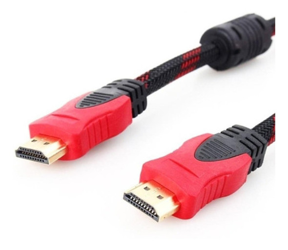 Cable Hdtv Mallado 5 Metros 1080p Full Hd Oro Alta Velocidad 1