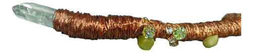 Vara De Poder  Serpentina , Cristal Y Cobre. 1